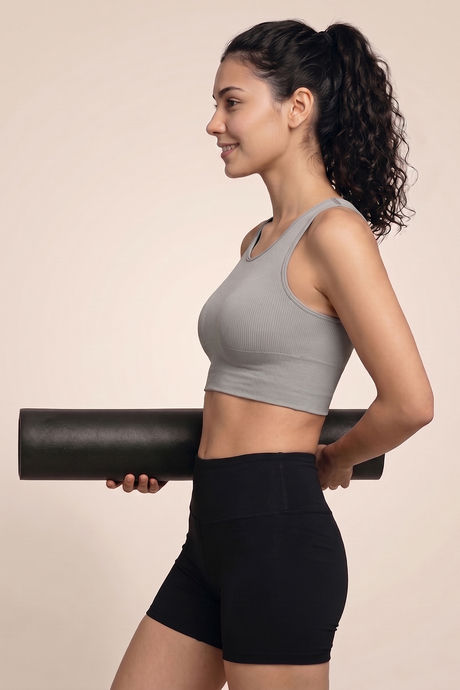 Zelocity Medium Impact Moisture Wicking Sports Bra - Ultimate Grey — image 3